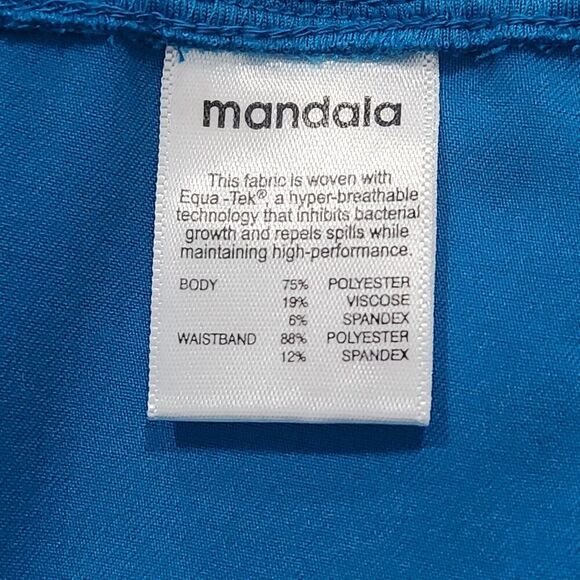 Mandala Scrub‎ Women's Cargo Pants 9 Pocket Equa-Tek Blue Size 2XL EUC - Picture 6 of 8